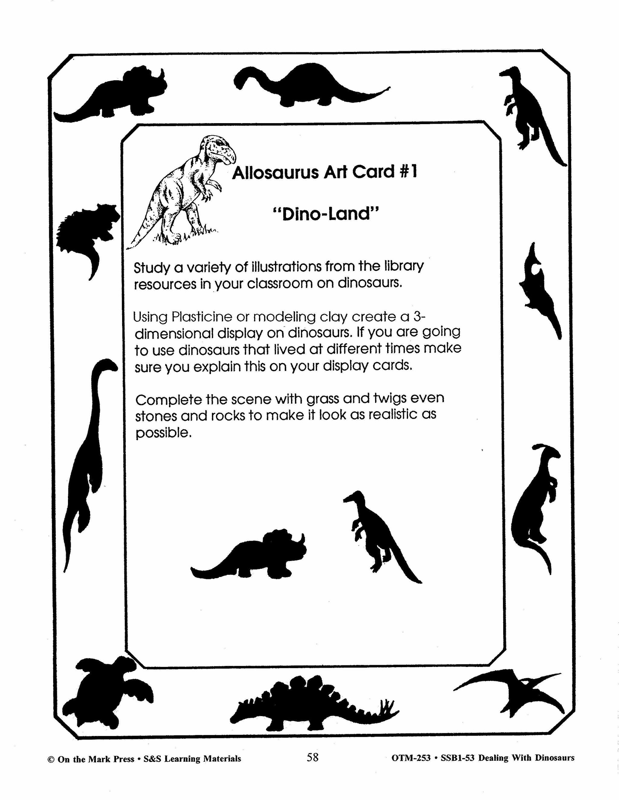Dealing with Dinosaurs Grades 4-6