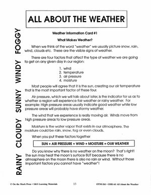 All About Weather Grades 7-8