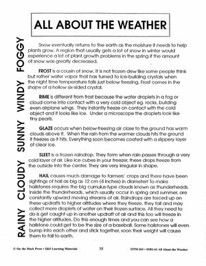 All About Weather Grades 7-8