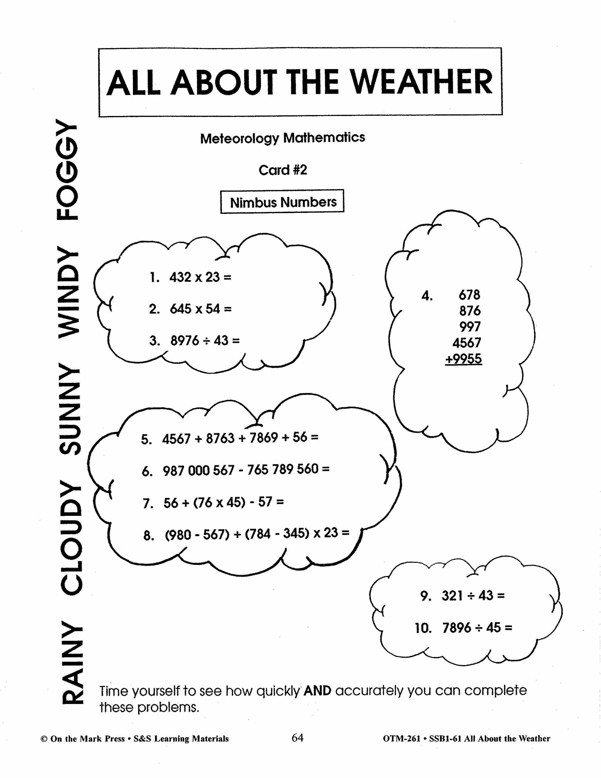 All About Weather Grades 7-8