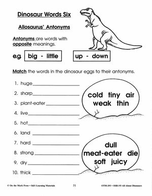 All About Dinosaurs Grade 2