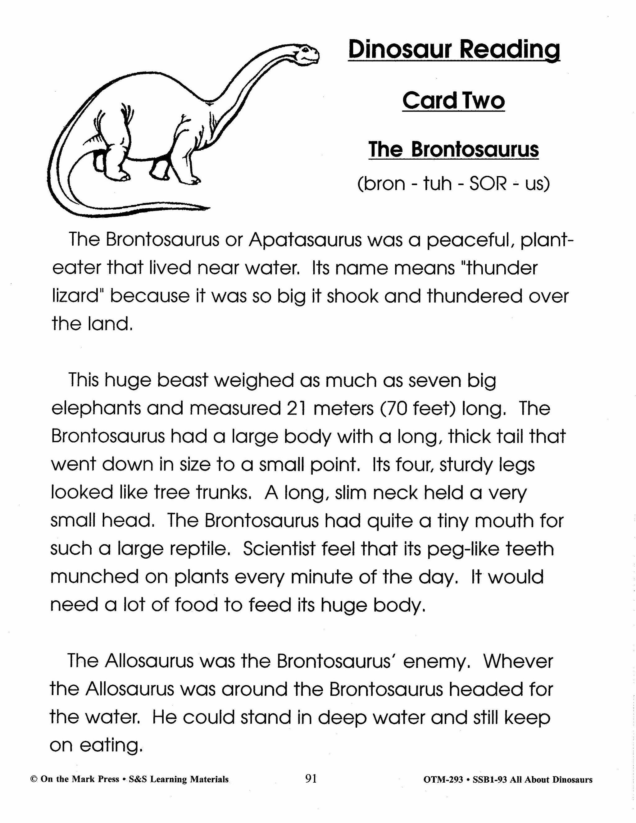 All About Dinosaurs Grade 2