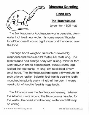 All About Dinosaurs Grade 2