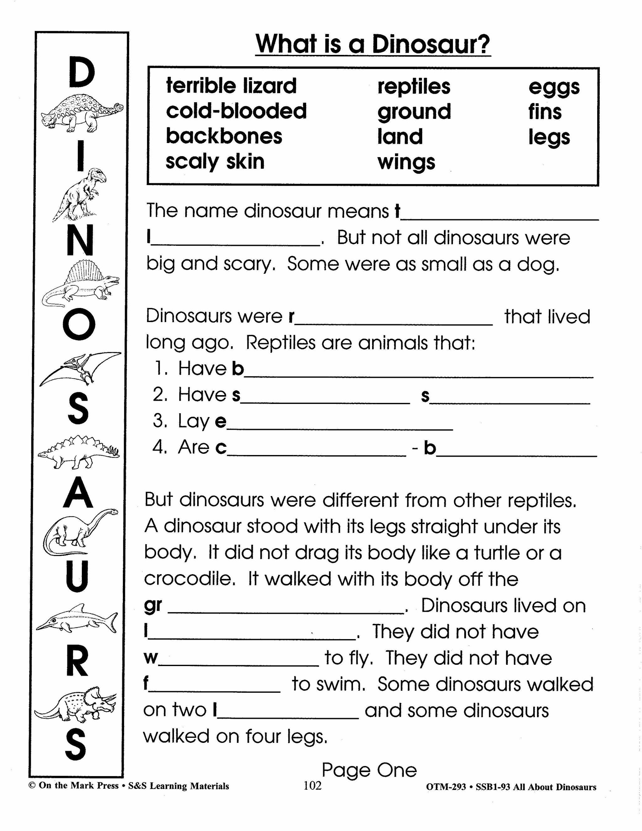 All About Dinosaurs Grade 2