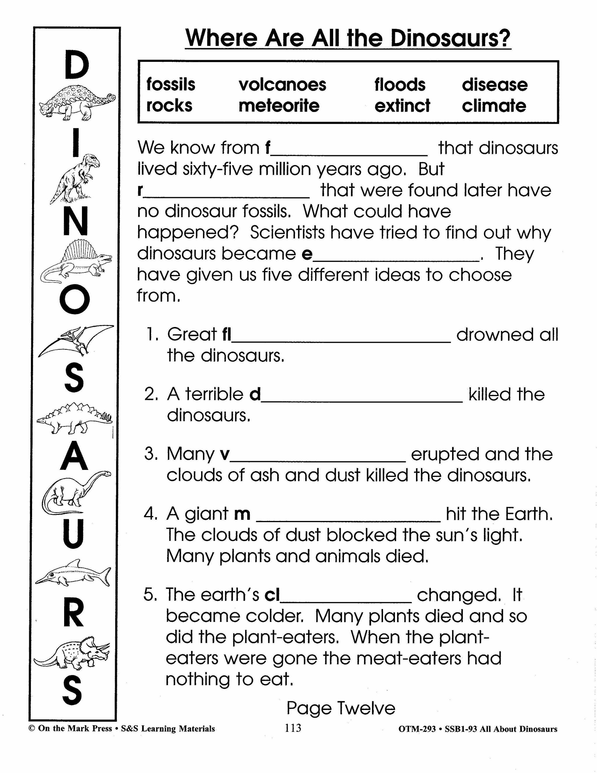 All About Dinosaurs Grade 2
