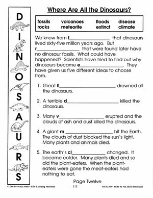 All About Dinosaurs Grade 2