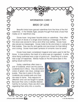 Valentine's Day Grades 4-6 Reading | Research | Vocabulary | Critical Thinking Activities