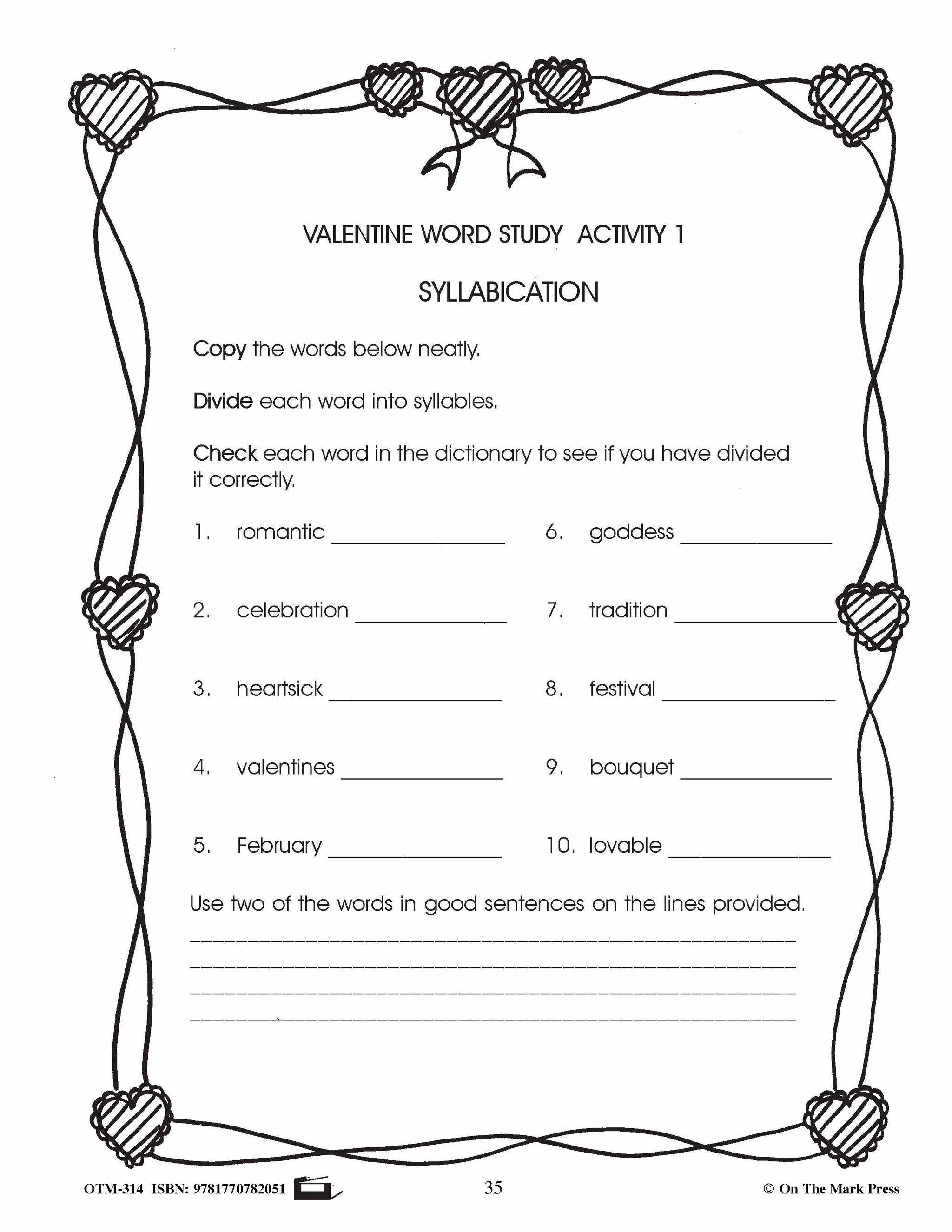 Valentine's Day Grades 4-6 Reading | Research | Vocabulary | Critical Thinking Activities