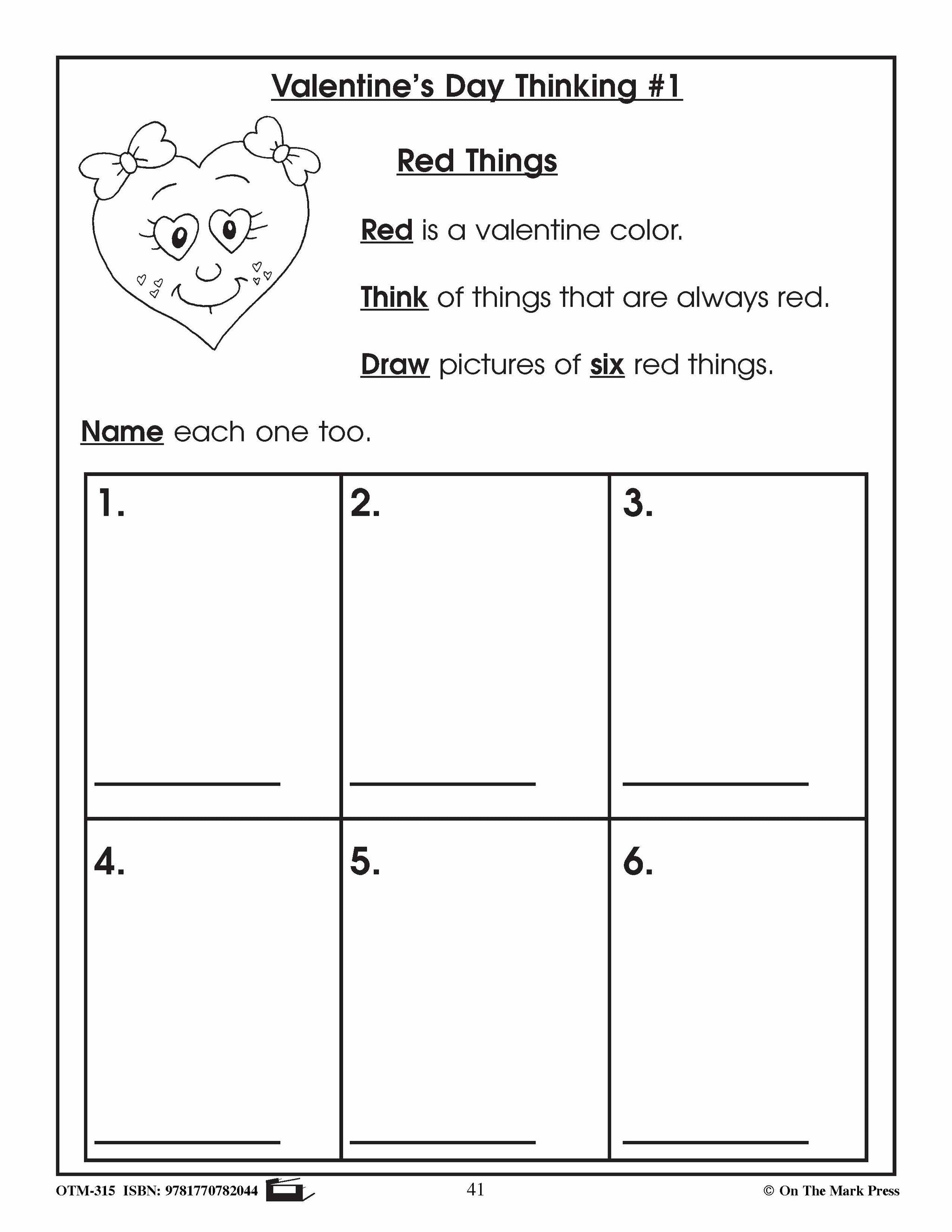 Be My Valentine Grade 1