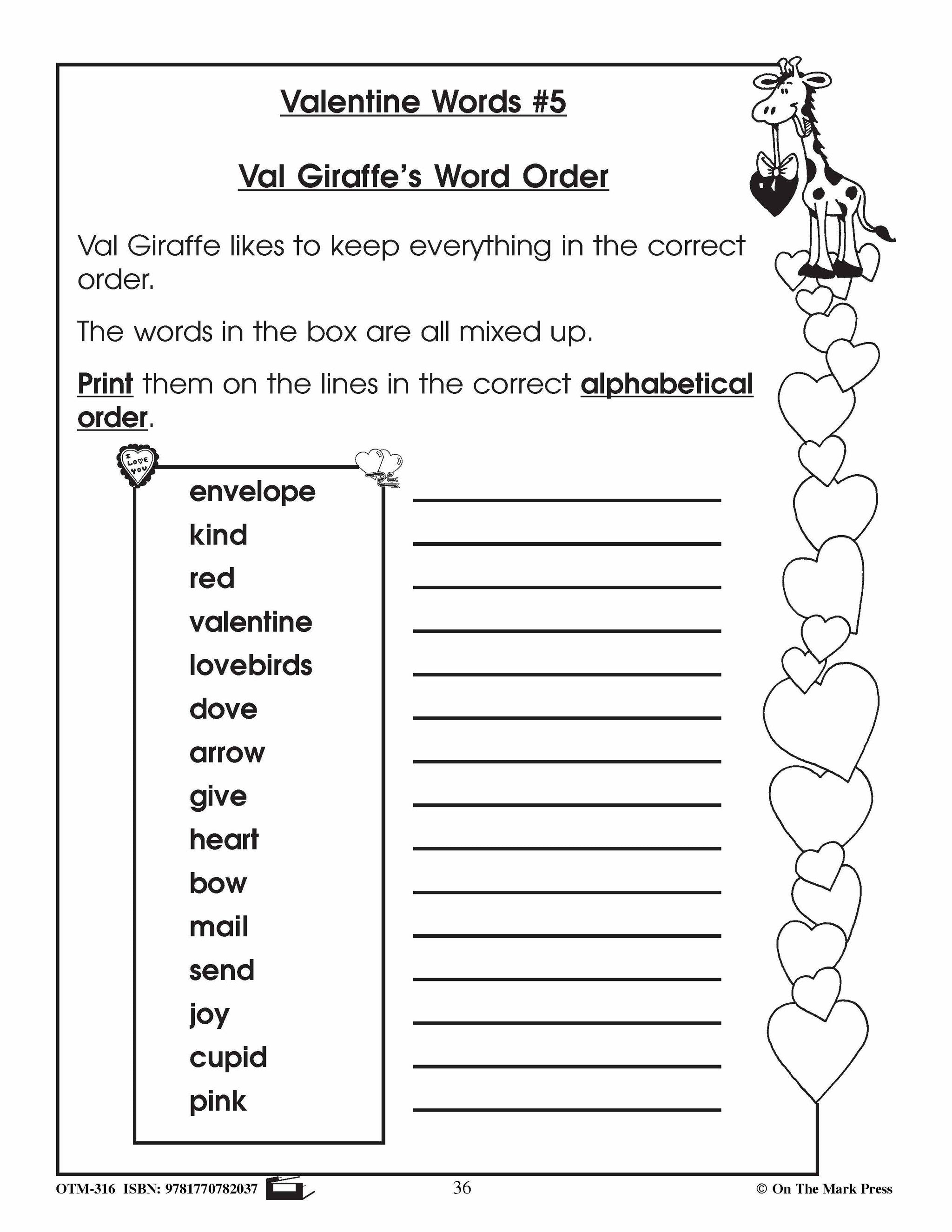 Bouquet of Valentines Reading | Language | Math | Creative Writing Activities Gr. 2