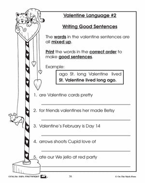 Bouquet of Valentines Reading | Language | Math | Creative Writing Activities Gr. 2