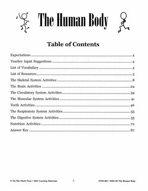 Human Body Systems and Nutrition Grades 4-6