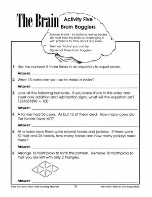 Human Body Systems and Nutrition Grades 4-6