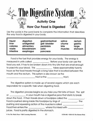 Human Body Systems and Nutrition Grades 4-6