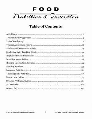 Food: Nutrition & Invention Grades 4-6
