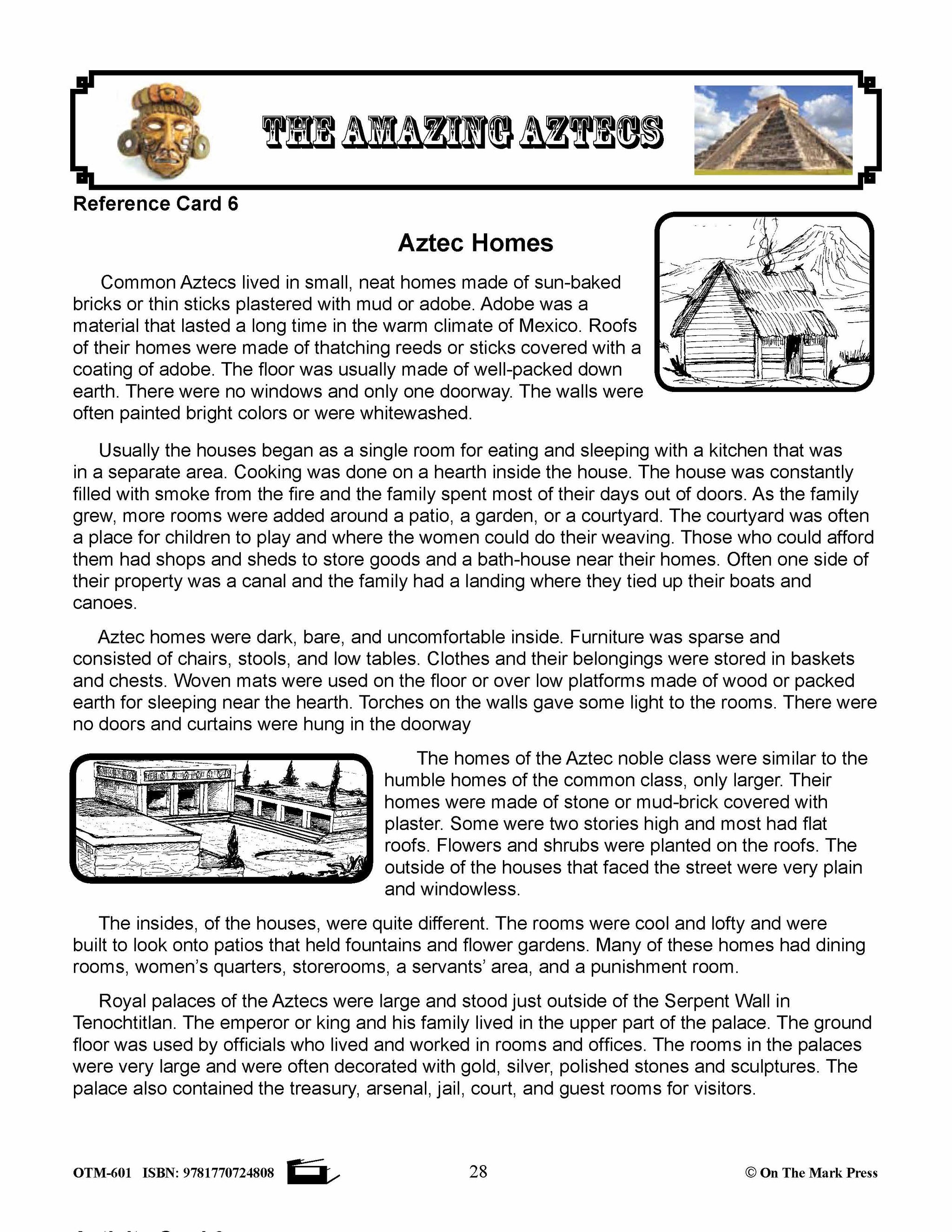 Amazing Aztecs Ancient Civilizations Grades 4-6