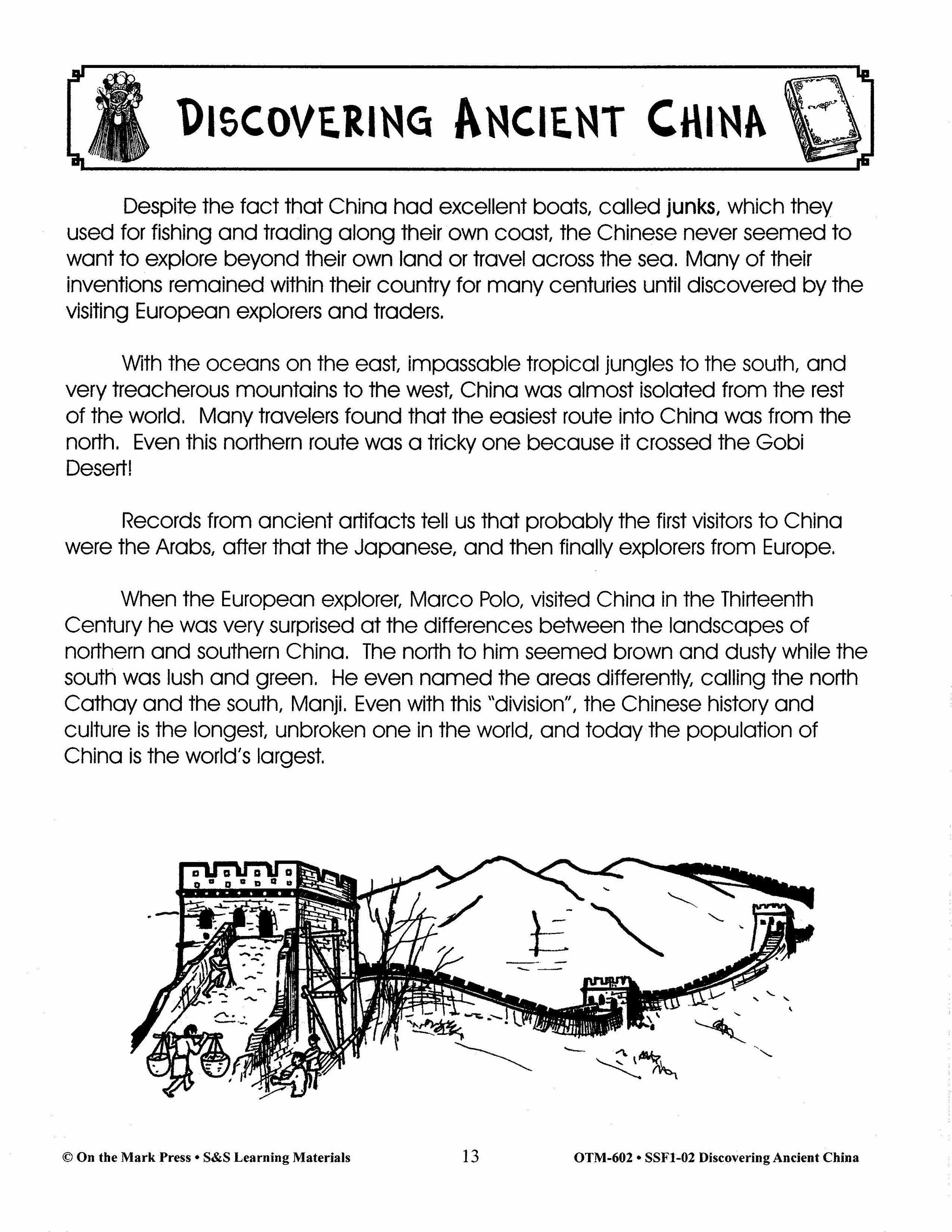 Ancient China Grades 4-6