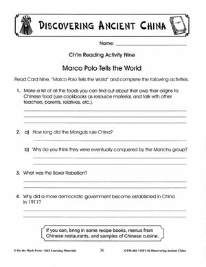 Ancient China Grades 4-6