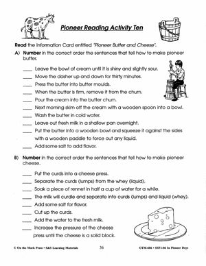 In Pioneer Days Grades 2-4