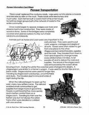 In Pioneer Days Grades 2-4