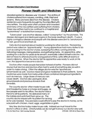 In Pioneer Days Grades 2-4