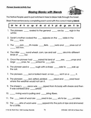 In Pioneer Days Grades 2-4