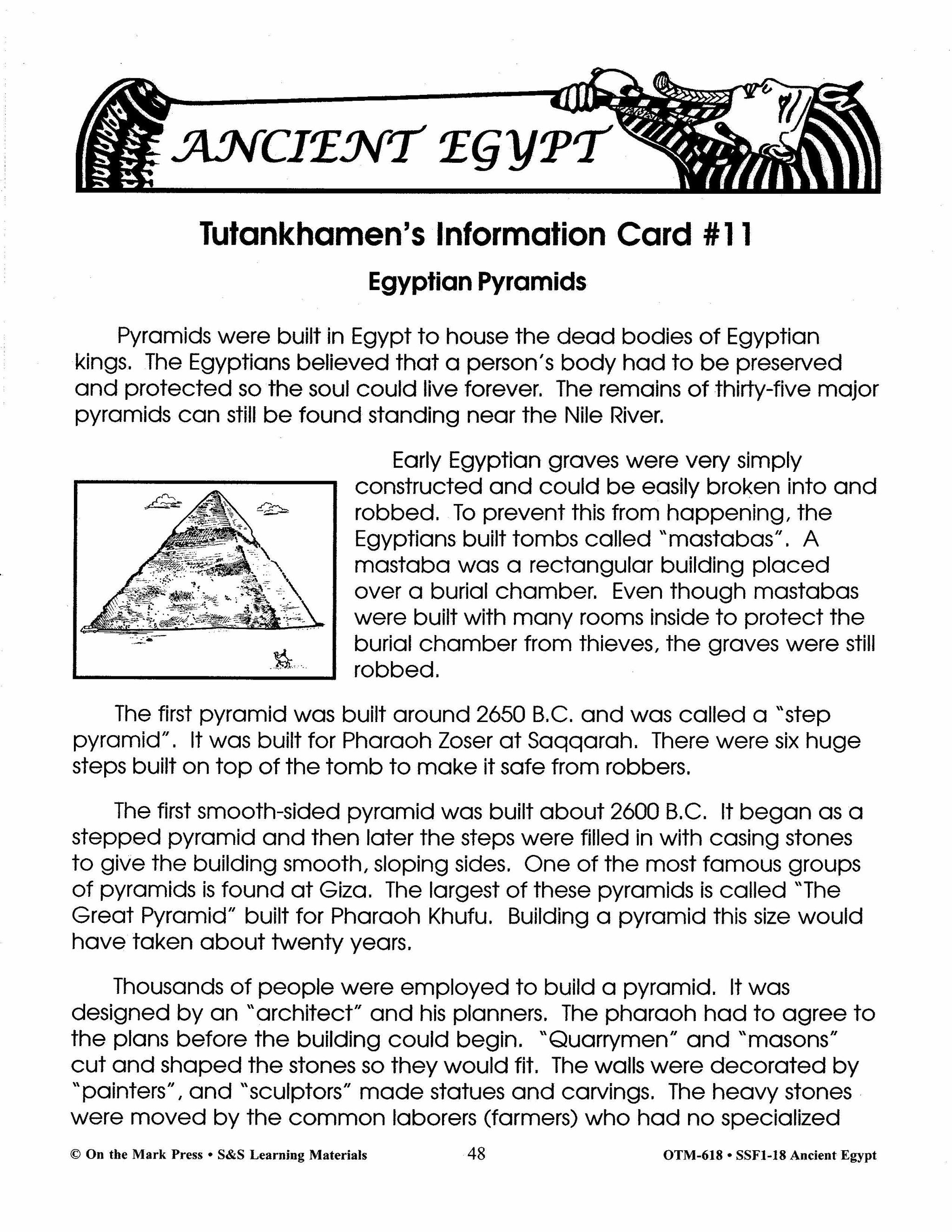 Ancient Egypt Grades 4-6