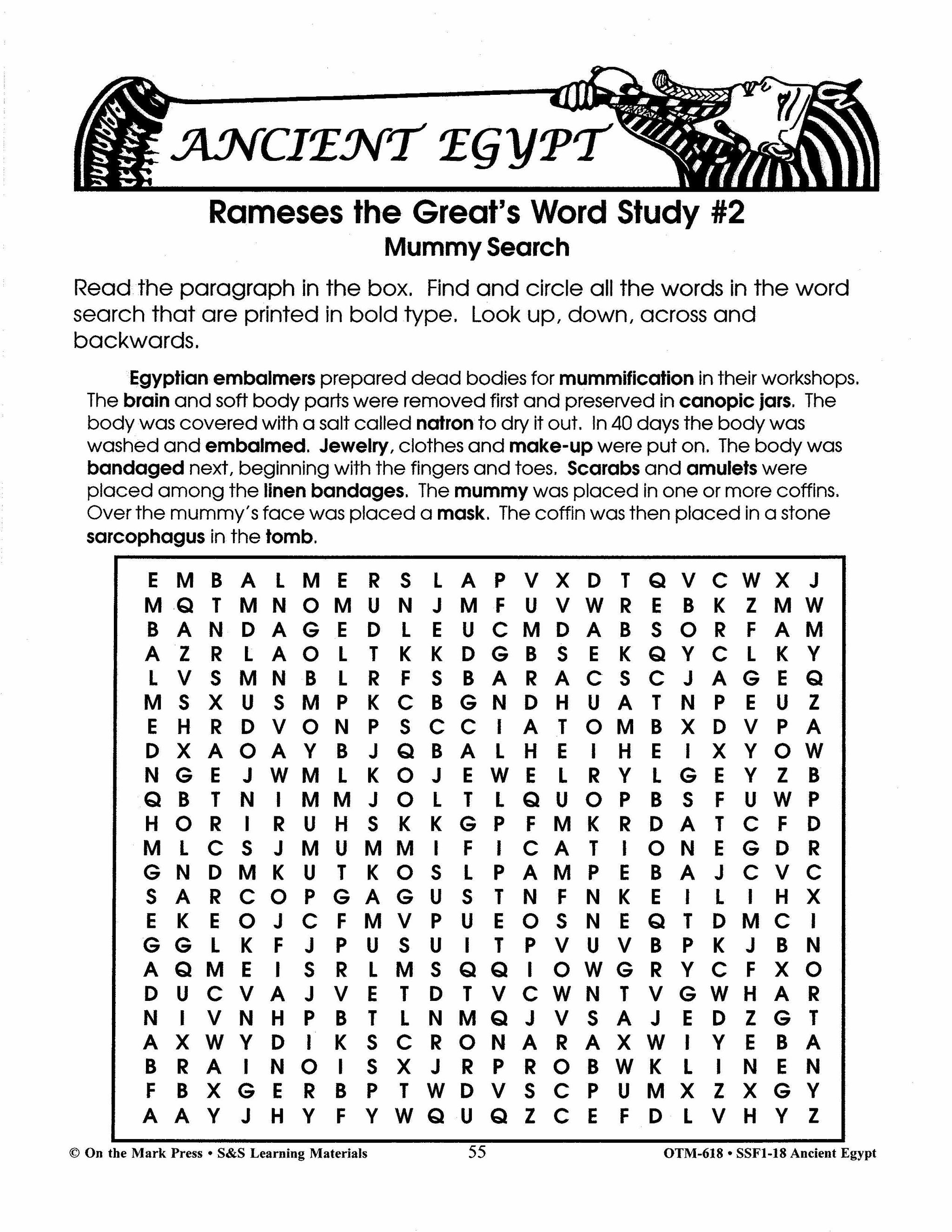 Ancient Egypt Grades 4-6