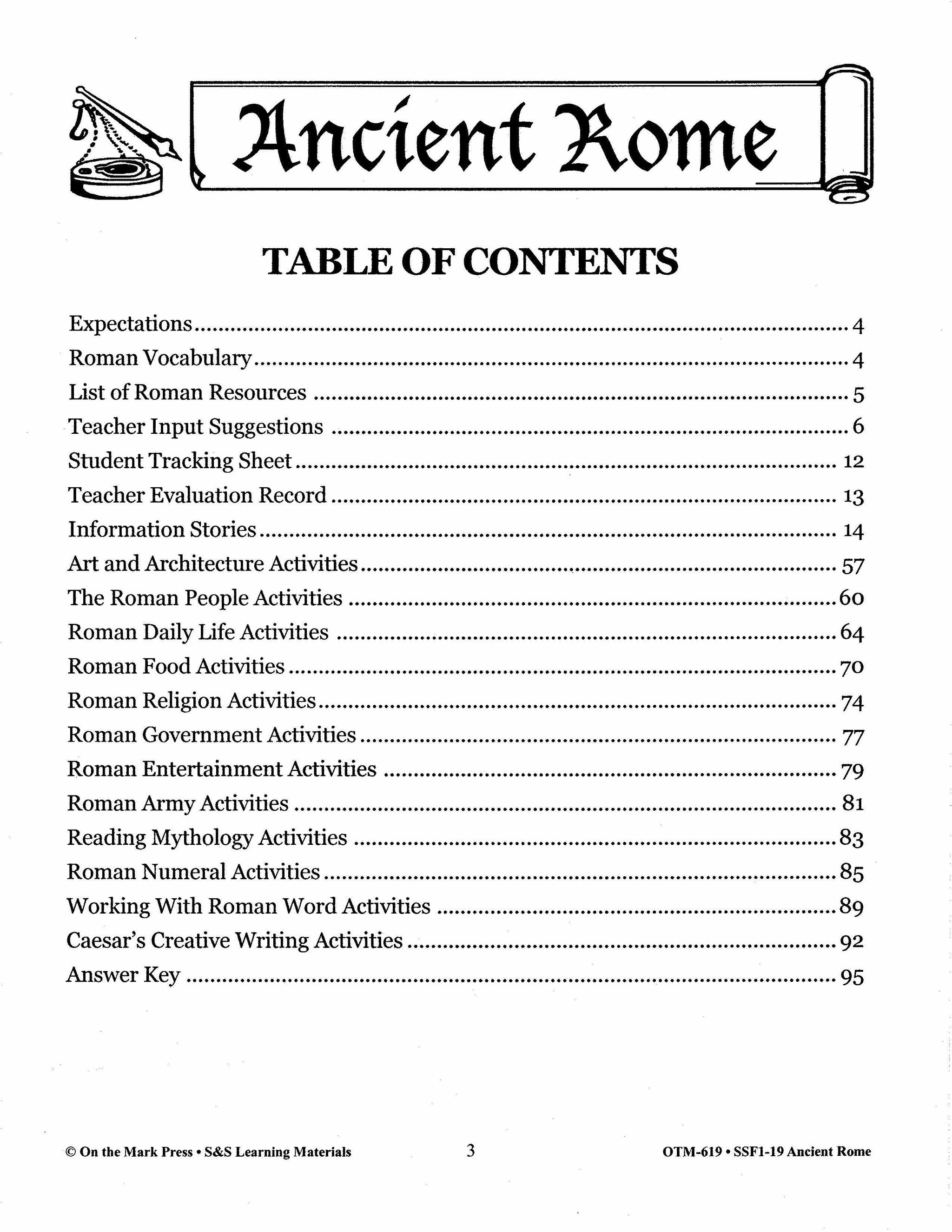Ancient Rome Grades 4-6
