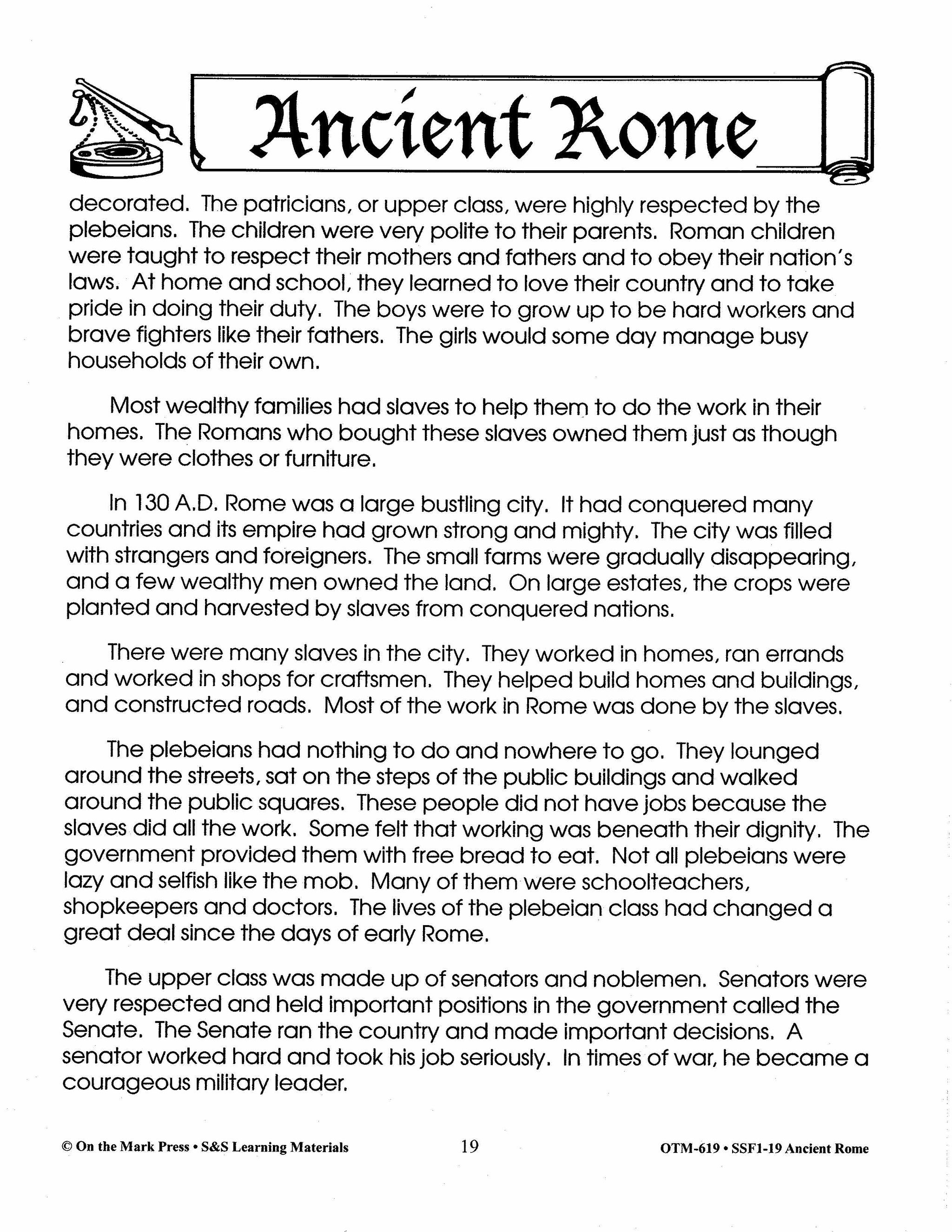 Ancient Rome Grades 4-6