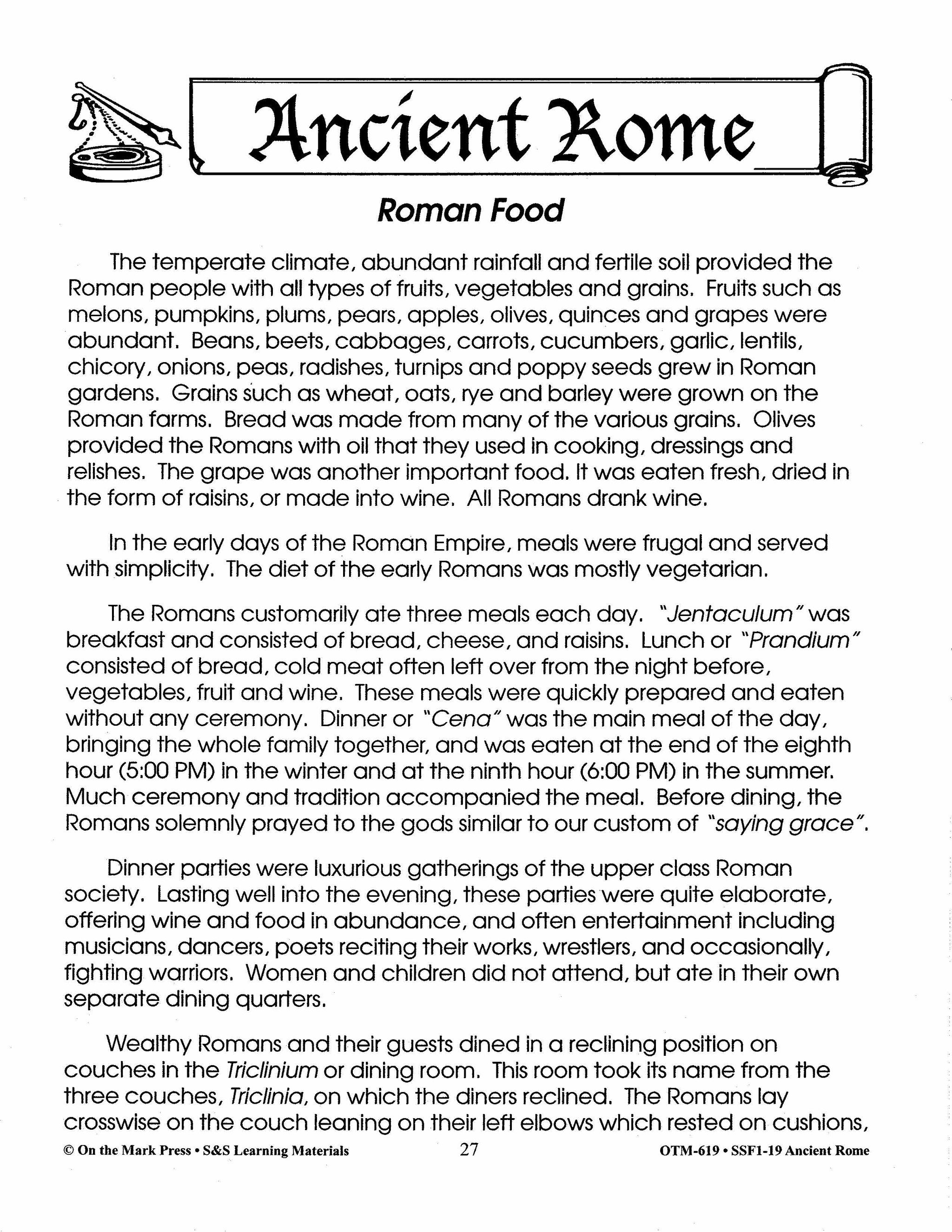 Ancient Rome Grades 4-6