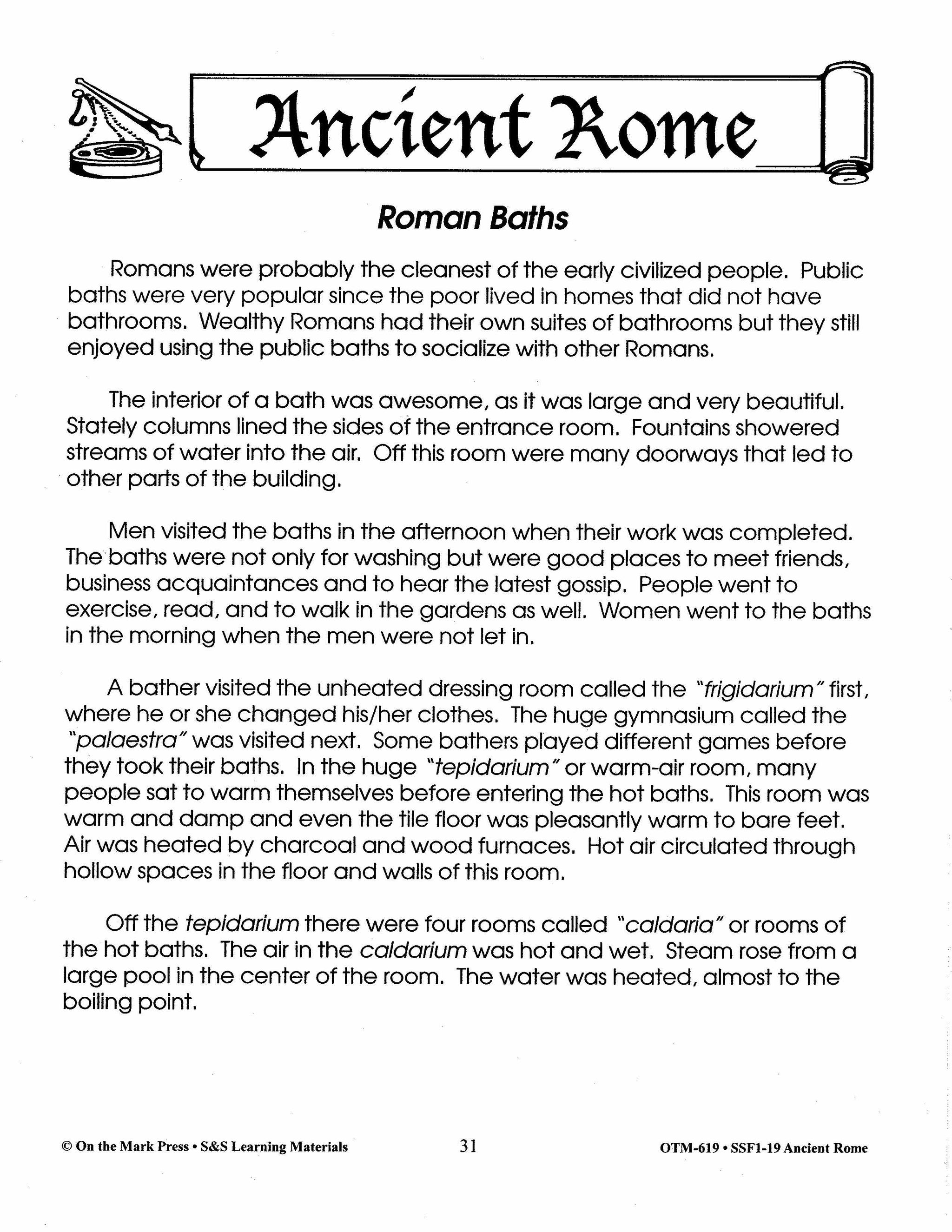 Ancient Rome Grades 4-6