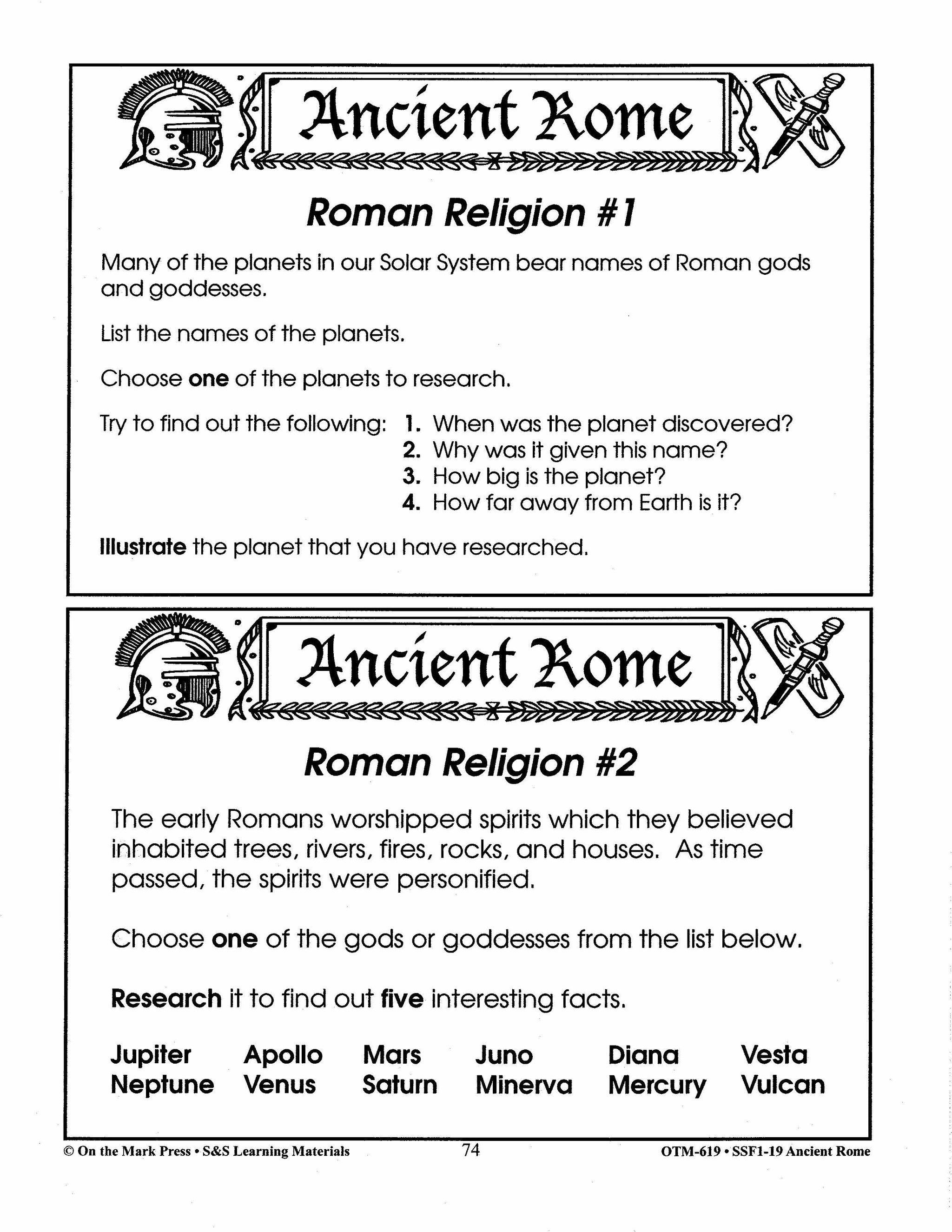 Ancient Rome Grades 4-6