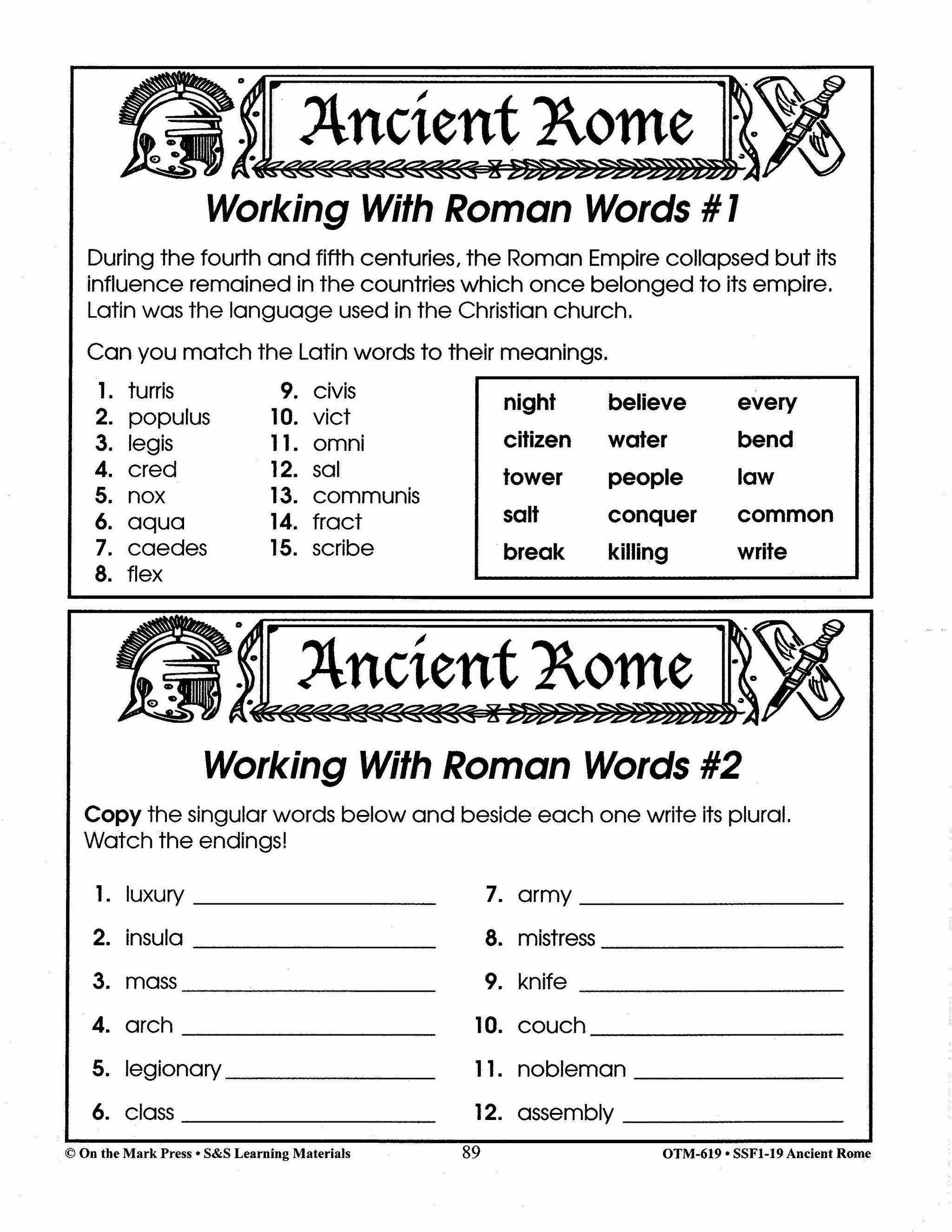 Ancient Rome Grades 4-6