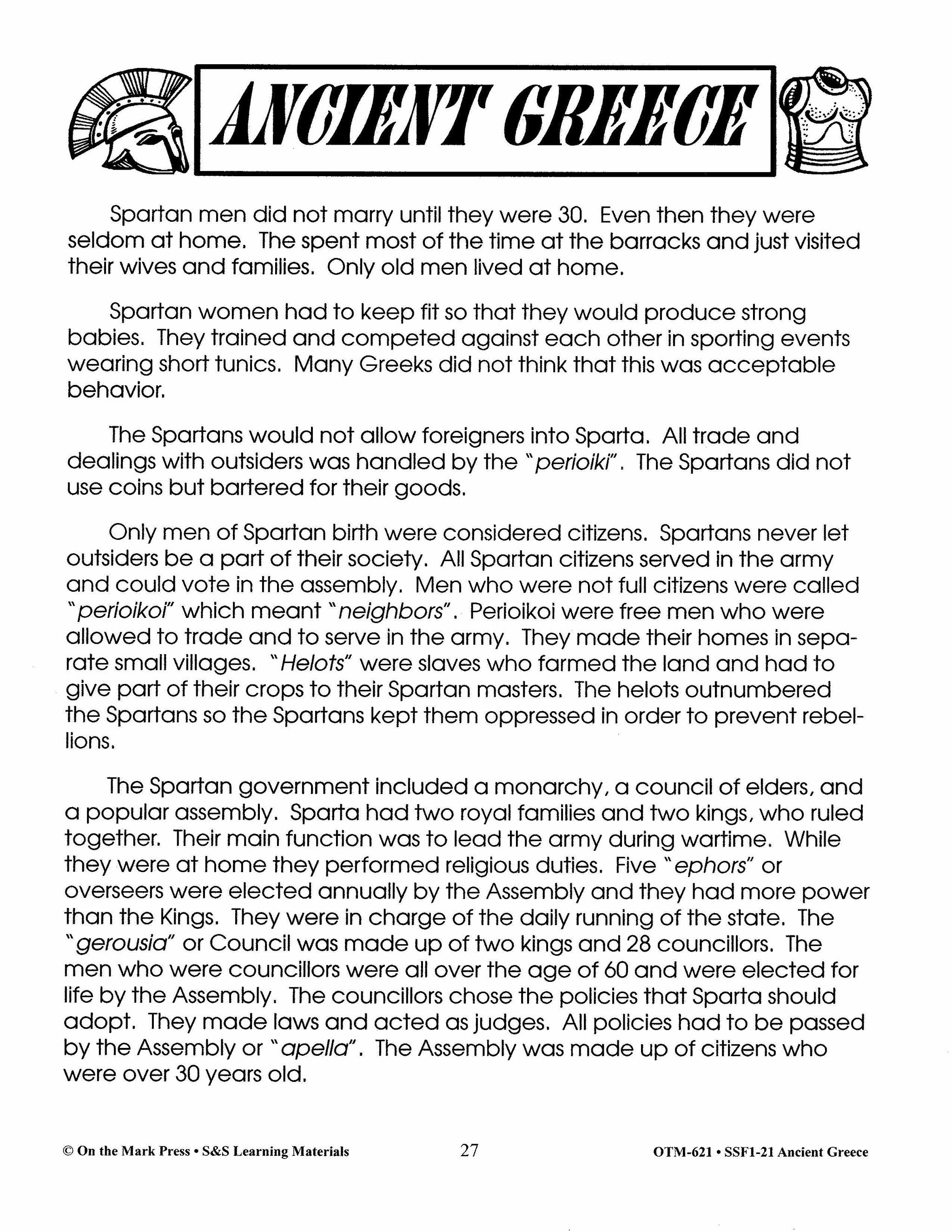 Ancient Greece Grades 4-6