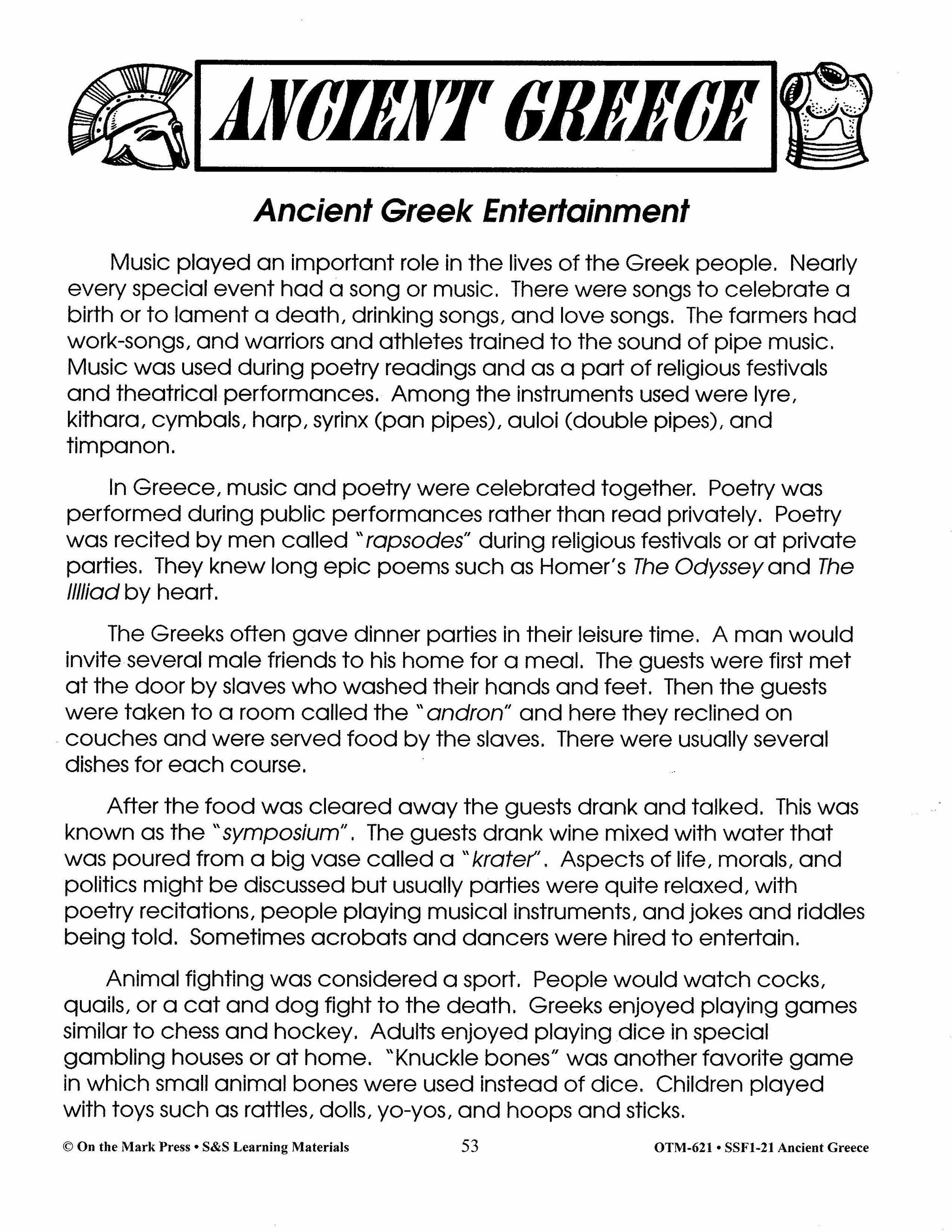 Ancient Greece Grades 4-6