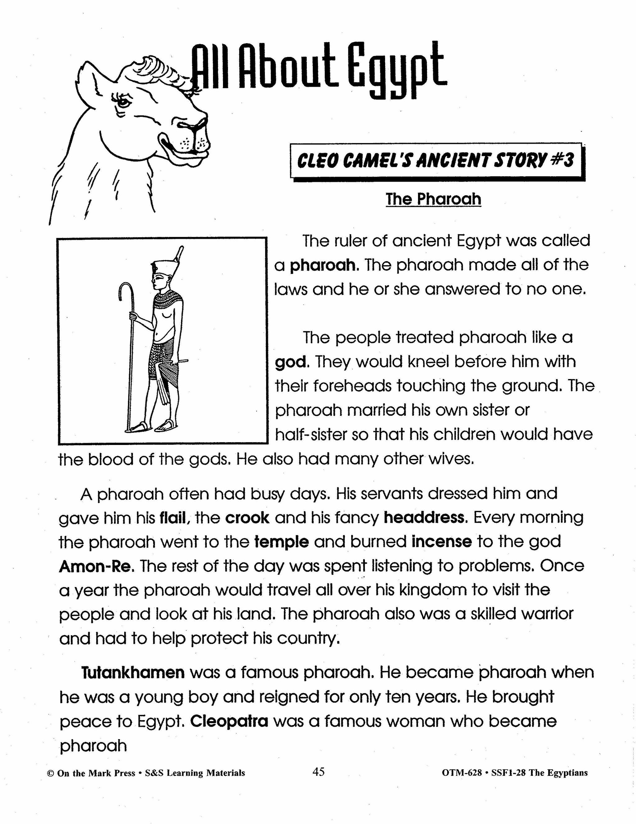 Egyptians Today & Yesterday Grades 2-3