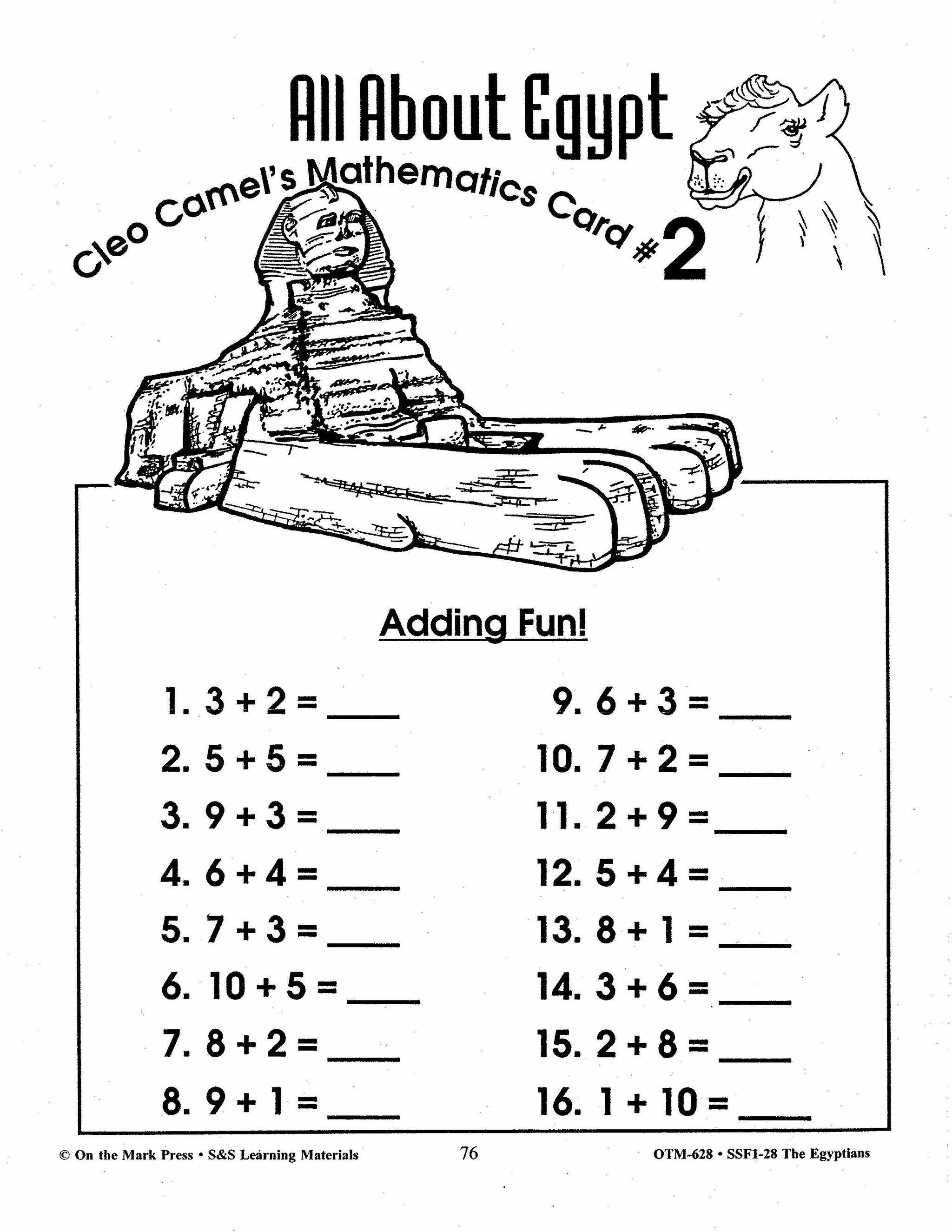 Egyptians Today & Yesterday Grades 2-3