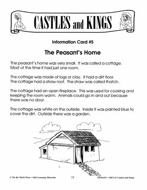 Castles and Kings Grades 4-6 Reading Level 3.0 to 4.0