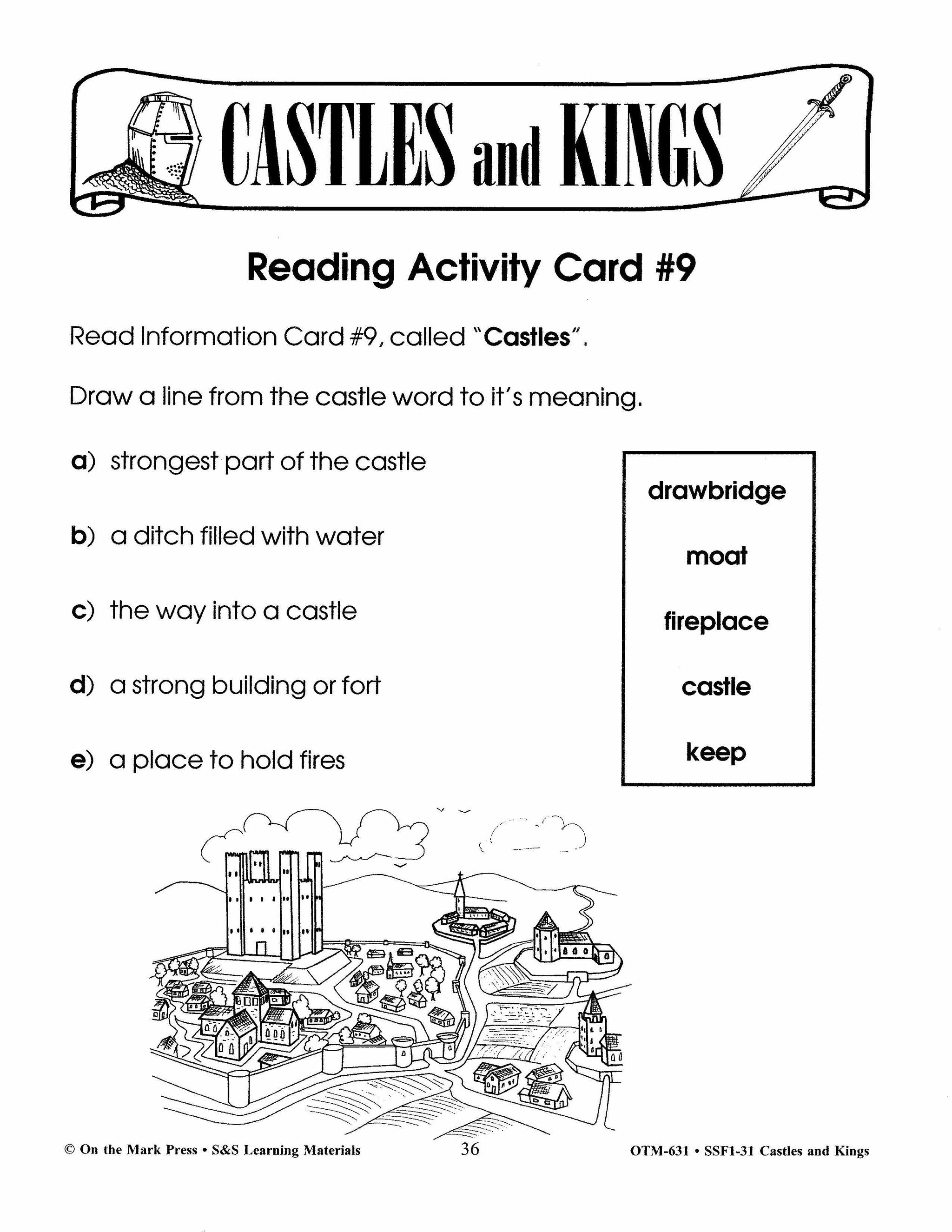 Castles and Kings Grades 4-6 Reading Level 3.0 to 4.0
