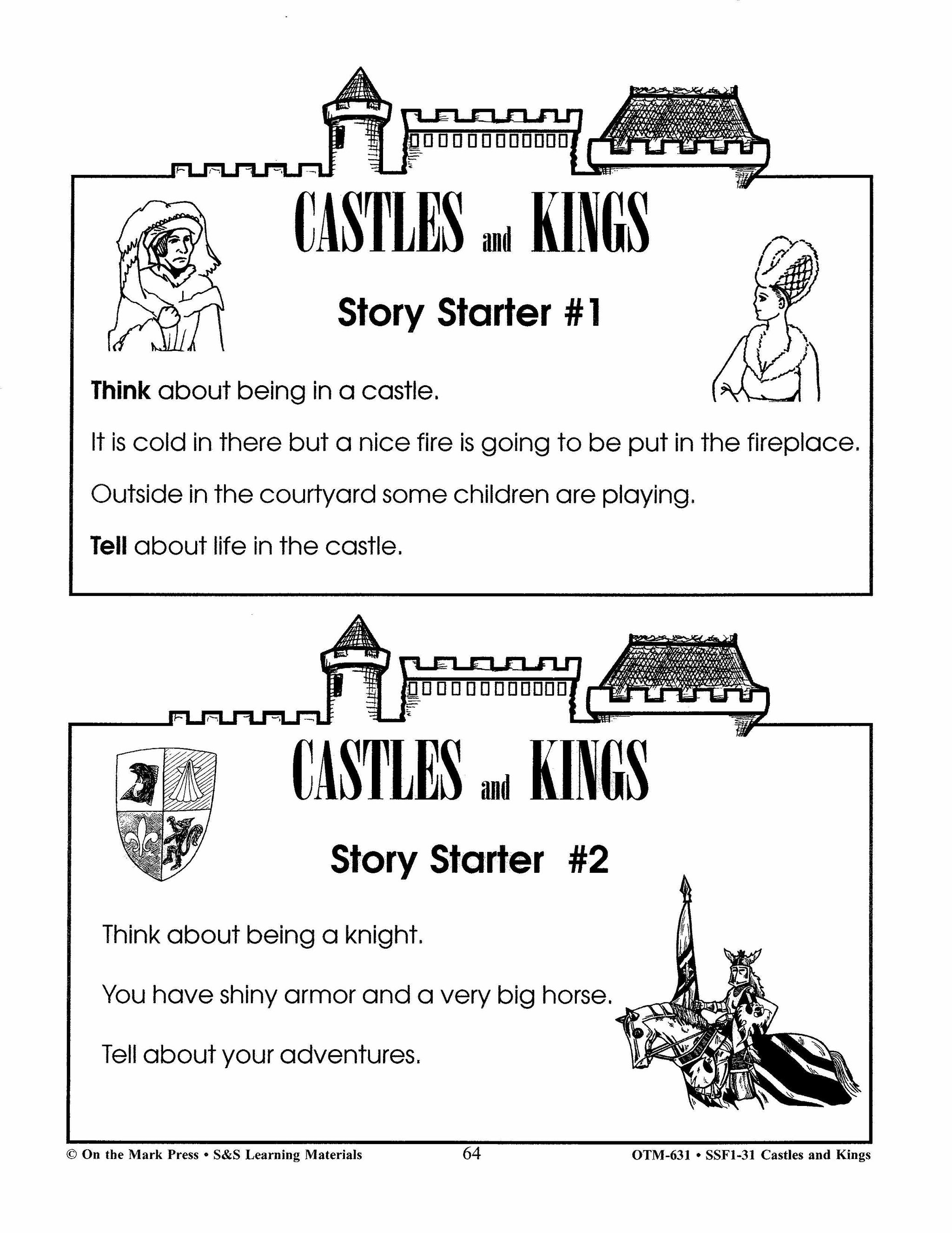 Castles and Kings Grades 4-6 Reading Level 3.0 to 4.0