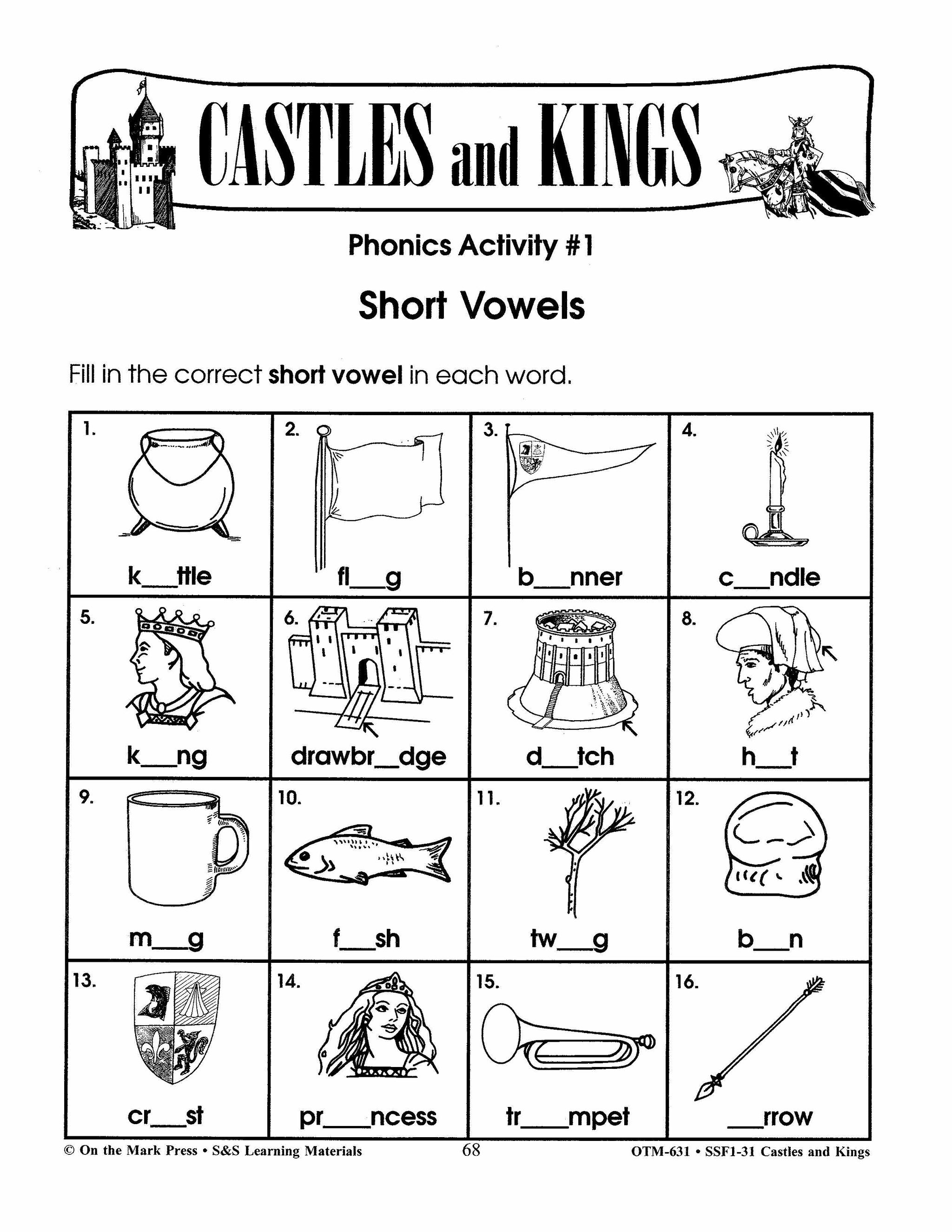 Castles and Kings Grades 4-6 Reading Level 3.0 to 4.0