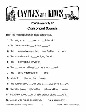 Castles and Kings Grades 4-6 Reading Level 3.0 to 4.0