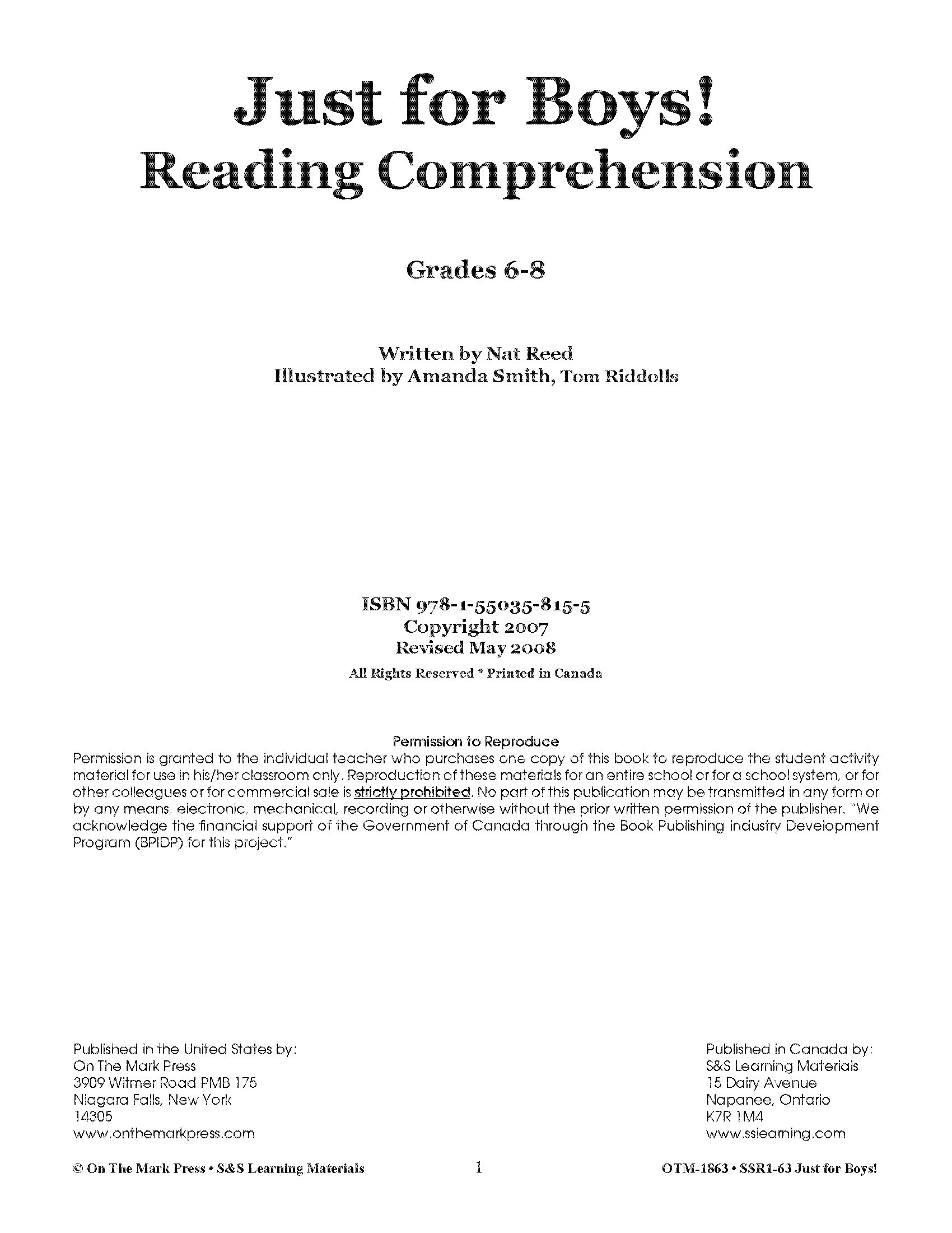 Fiction & Nonfiction Reading Savings Bundle! Grades 6-8