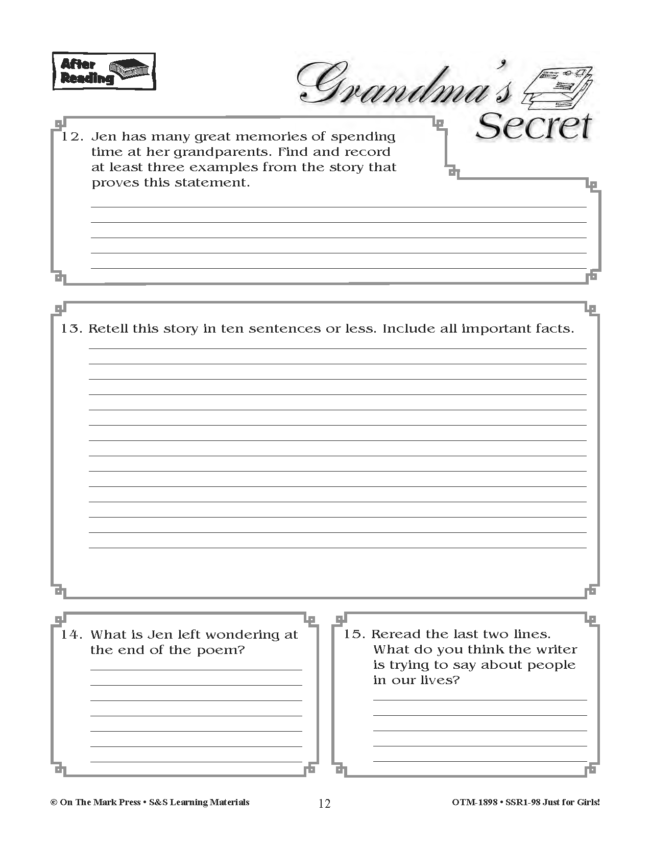 Fiction & Nonfiction Reading Savings Bundle! Grades 6-8