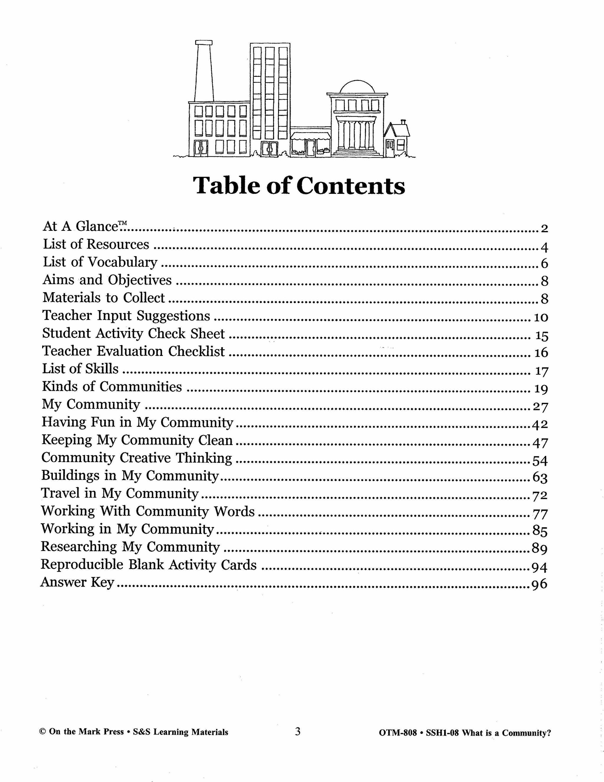 What is a Community? Grades 2-4