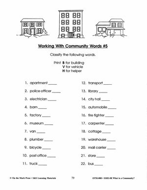 What is a Community? Grades 2-4
