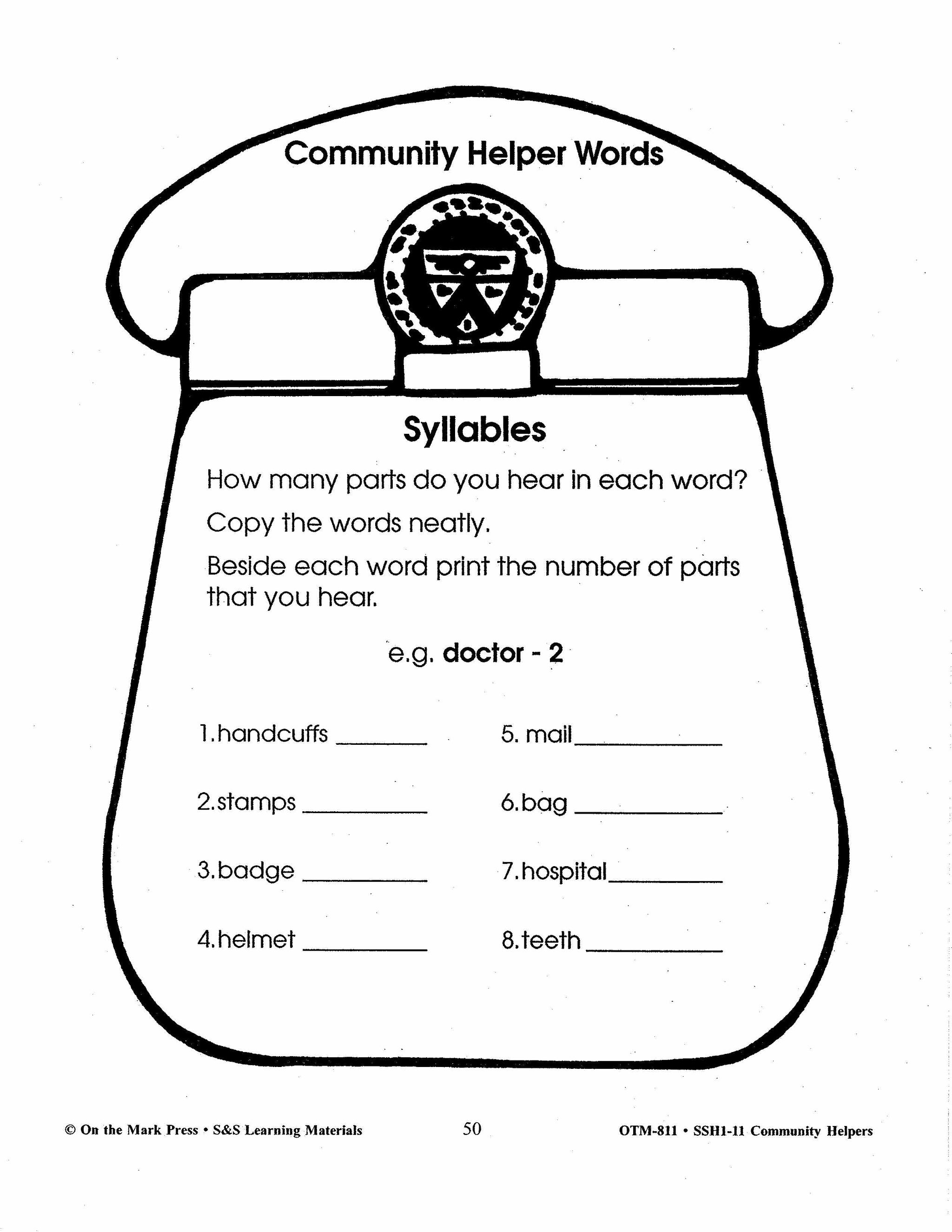 Community Helpers Grades 1-3