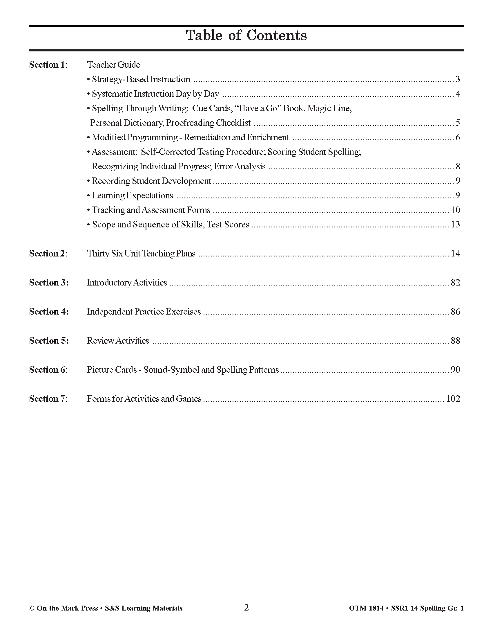 Spelling Grade 1 Program & Blacklines Bundle! * 36 Weeks of Content!