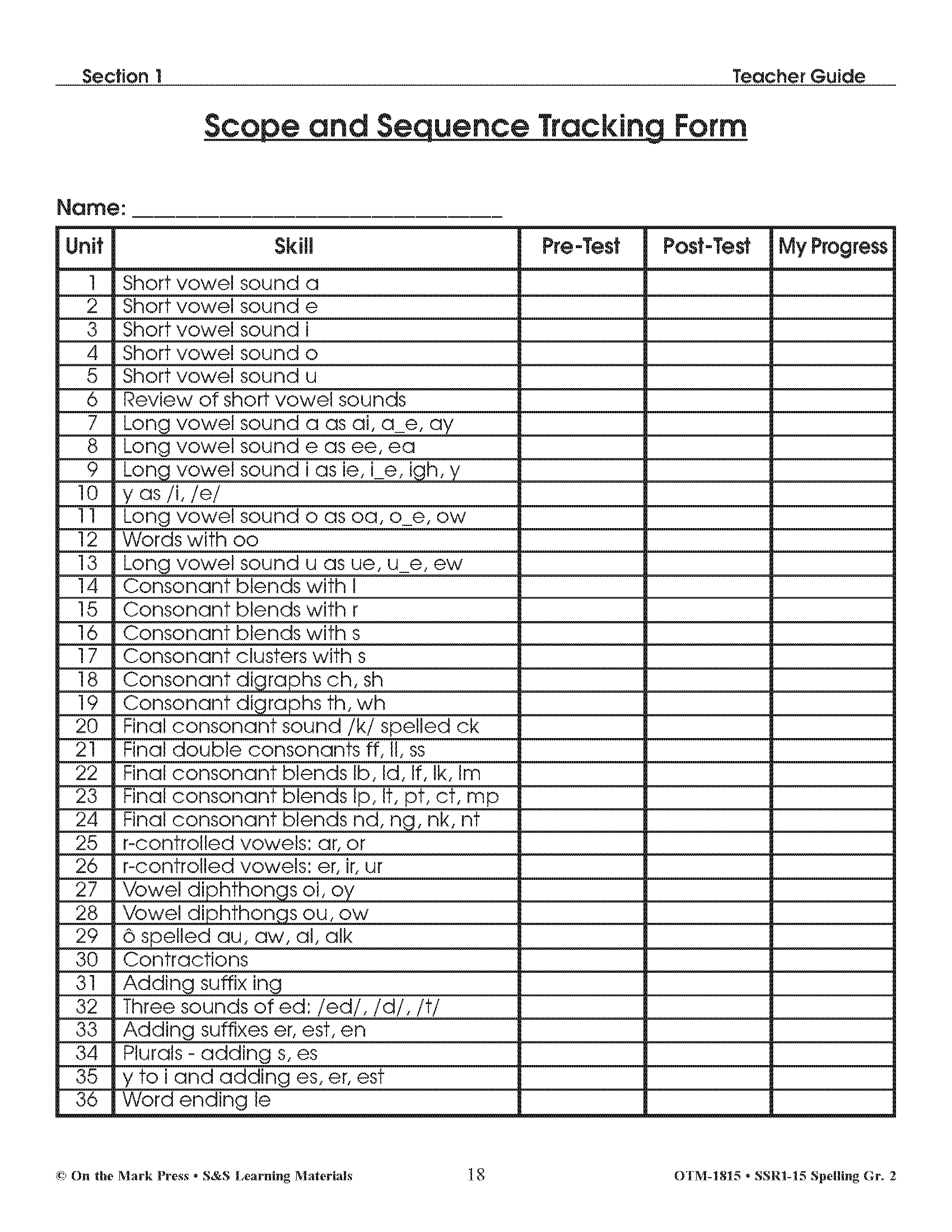 Spelling Grade 2 Program & Blacklines Bundle! * 36 Weeks of Content!